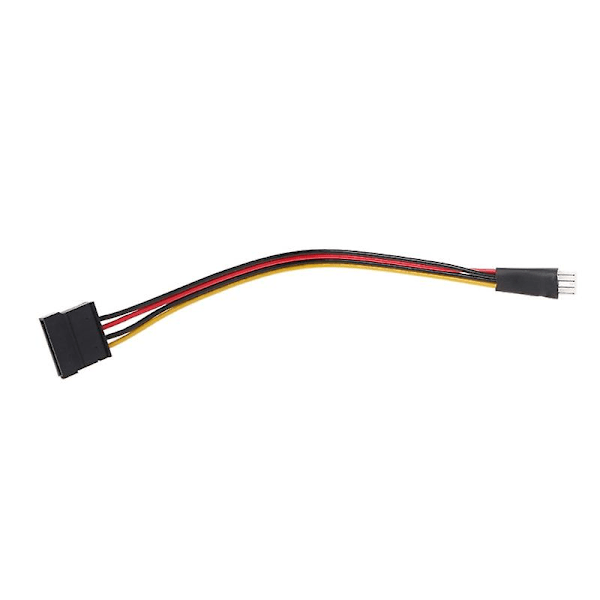 4-pins FDD Floppy Hann til 15-pins SATA Hunn Konverteringsadapter Strømledning [DB]