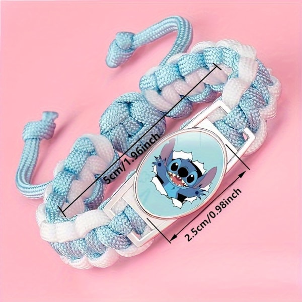 Stickad Armband Dopamin Handvävd Smycke db Blue