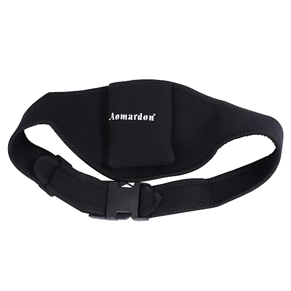 Mikrofon Sändarficka Mikrofonbälte Bärar Mic Bälte för Fitnessdb Black 78X14cm