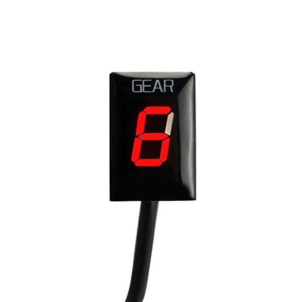 Motorcykel Tilbehør LED 1-6 Gearindikator Gear Display Måler db til Kawasaki Z1000 Z1000sx Z 1000 Sx 2010 2011 2012 2013 - 2016 Red