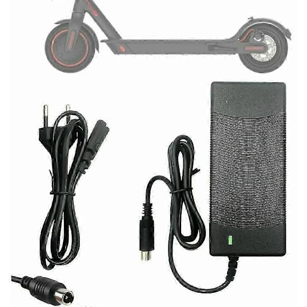Ersättningsladdare för elscooter, Universell kompatibilitet 42V 2A Adapter med snabbladdning för M365, Pro2, Mi 3, E22 [DB]