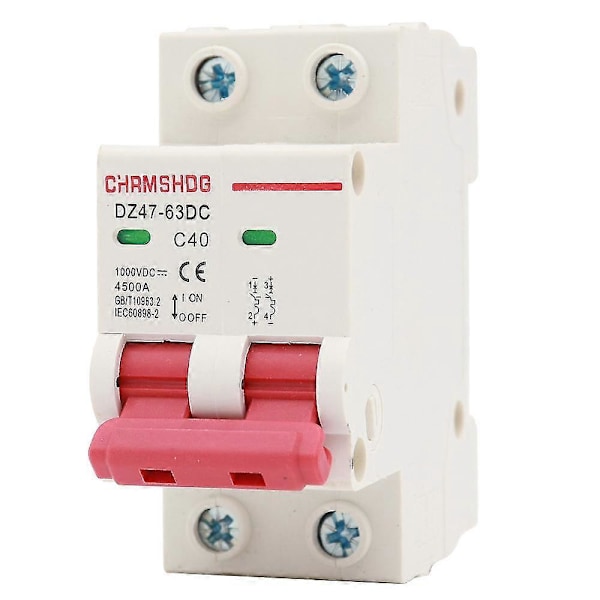 DC-bryter 1000V 2-polet Dobbel Mcb Solar PV 63A [DB] 40A