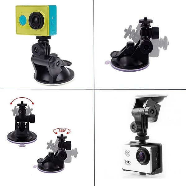 Sug kop til Gopro bilmontering glas monopodholder