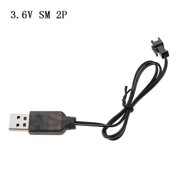 3.6V/4.8V/6V/7.2V 250mA SM-kontakt USB-laddare med LED-laddningsindikatorlampa för NiMH NiCD RC Bil Robot Leksaker Batteripack [DB]