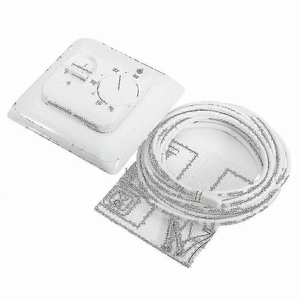 Elektrisk Gulvvarmetermostat Kontrolkontakt + Sensorkabel [db]