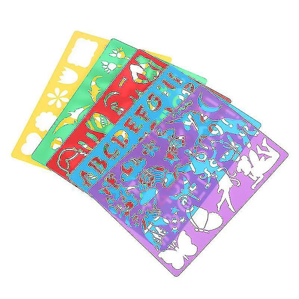 20 kpl Lasten DIY Piirustus Stencilit Ontto Levy Setti Lapset Muovi Maalaus Malli [ilmainen Toimitus] db