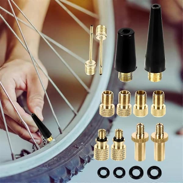 21 st Cykelventiladapterhylsa Cykelventiladapter Ventilkonverteringsmunstycke Ventiladapter Cycl [DB] Black