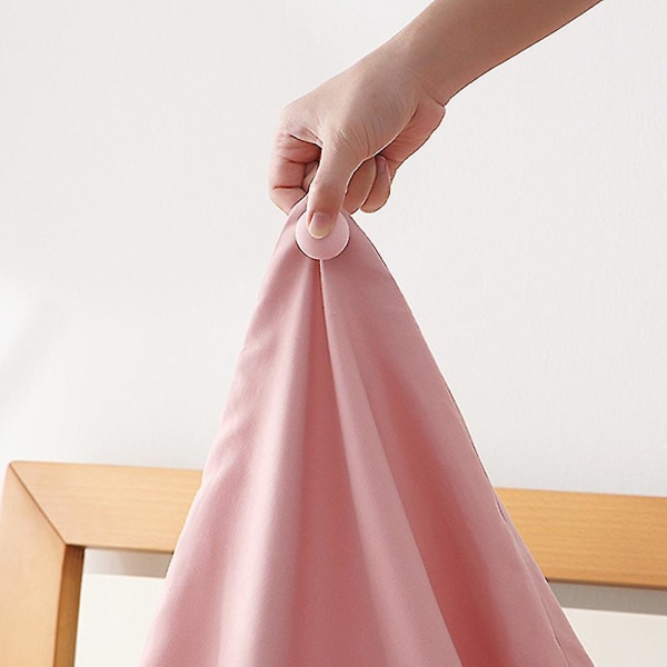Db Bedding Täcke Överdrag Snaps Fästklämmor Fästelement Hållare Gripper Klämma Pink 8Pcs