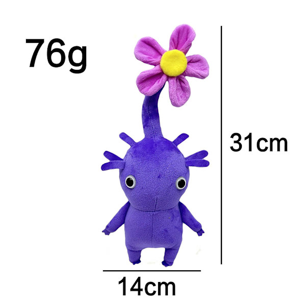1-6 st Pikmins 4 Plyschleksaker Rock Pikmins Oatchi Dock Blue Ice Pikmine4 Röd Plyschdjur Bulborb Olimar Lila Mjukdjur Set [DB] D