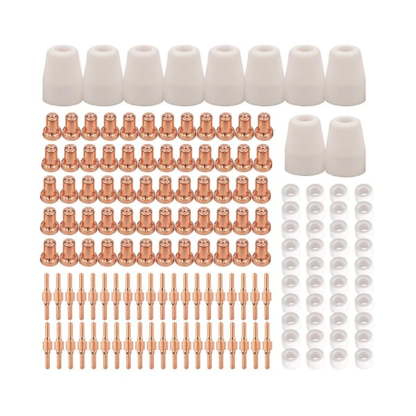 150 stk. Pt31 Lg40 Plasmaskærer Elektrode Spidser Kop Udvidede Forbrugsvarer Kit Til Pt-31 Cut40 Cut50 Hyc50d Plc50d Hyc410