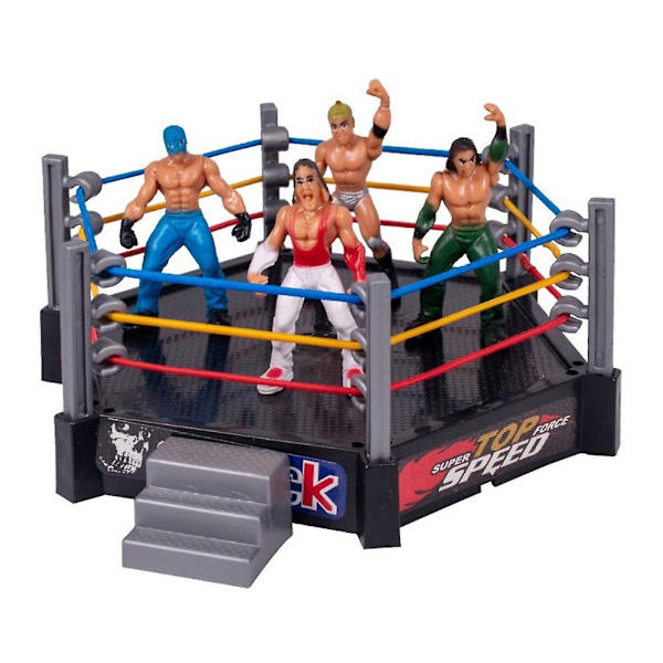 Brottningsleksaker Wrestler Warrior Leksaker Rolig Brottningsring Set Barnleksaker db