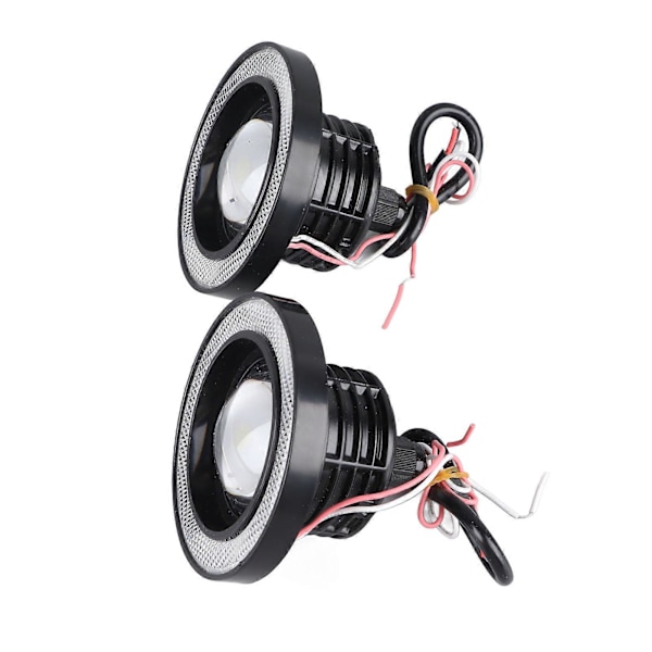 2 kpl Auton Sumuvalot 3,5 tuuman LED Halo Rengaslamppu 30W 1200LM 6000k - 7000K COB Aukko DRL Ajovalo { DB}
