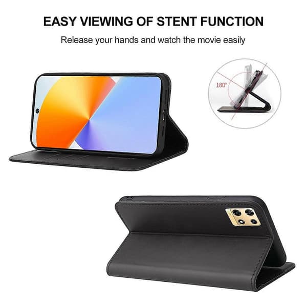 Magnetisk lukning læder telefoncover [DB] Black For Infinix Note 30 Pro
