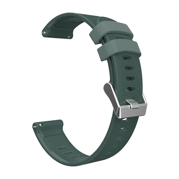 20 mm utbytesband av mjukt watch för Gar-min Forerunner 245m 645 Army Green