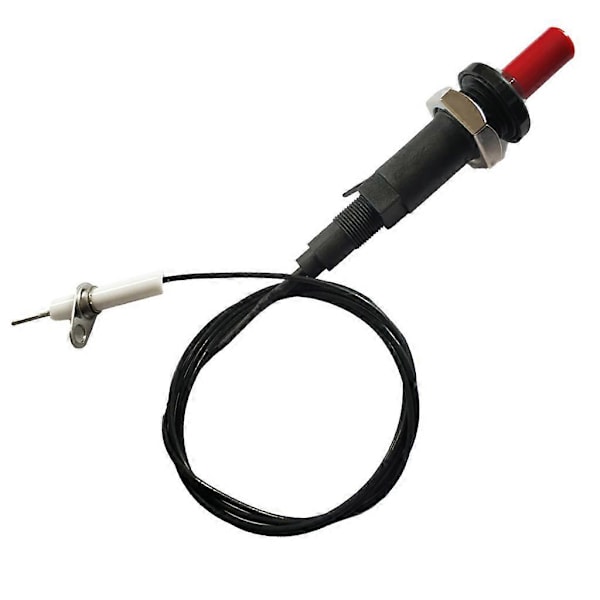 Piezo Spark Tändningsset med Kabel 1000mm Lång Tryckknapp Kökständare Grilltändare för Gaseldstad [Db]