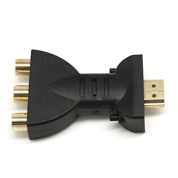HDMI-kompatibel hann til 3 RCA hunn kompositt AV-konverter AV-signaladapter [DB]