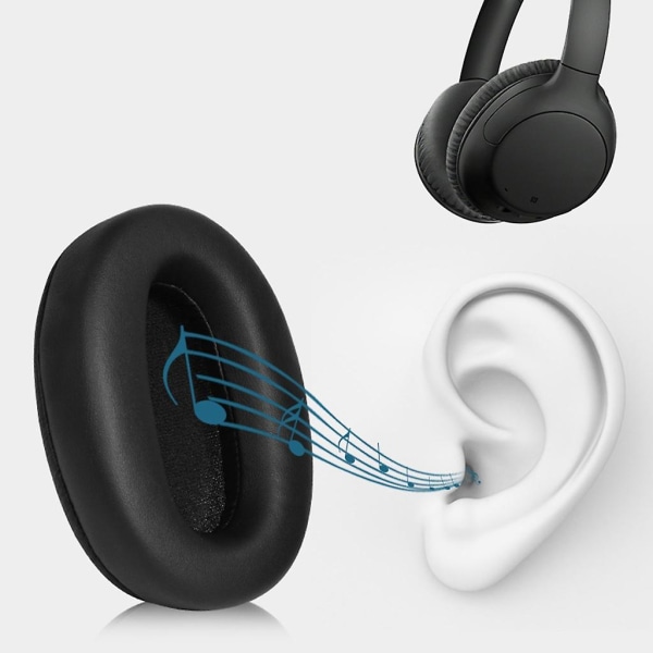 Bløde ørepuder til Wh-ch710n-headset Ørepuder Ørepuder Memory Foam-pude {DB Blue