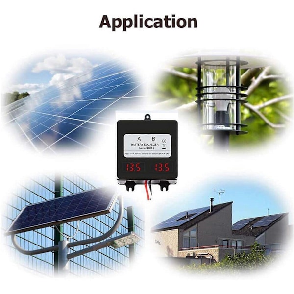 Batteribalansering Equalizer 5A Utjämningsladdare Laddningsbalansering 24/36/48/60V [DB] HA01
