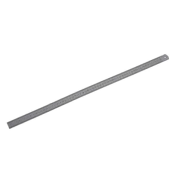 Rustfrit stål 60 cm 23,6 tommer måling lang lige lineal 2024[DB]
