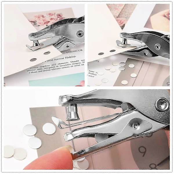DB 2 st Enkelhålstång För Hantverk Enkelhålstång Hålslagare Enkelt Hål Kraftig Hålslagare Papper Och Kort Presentetikett Hålslagare 3mm/6mm
