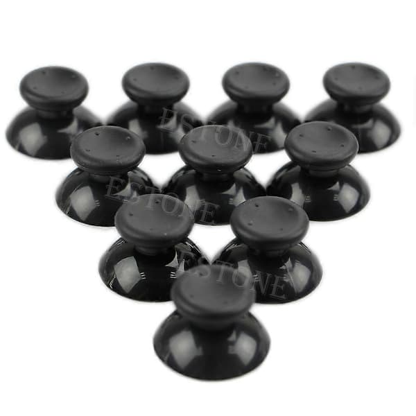 10 stk. Analog Joystick Thumbstick Gummikappe til Microsoft Xbox 360 Controller Black