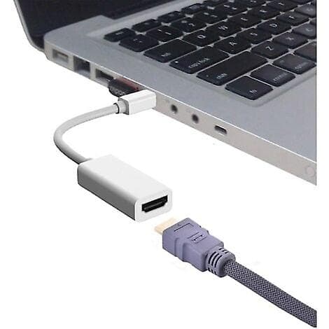 Mini DisplayPort til HDMI-adapter, Thunderbolt til HDMI-konverter for MacBook Air/Pro, Mic [DB]