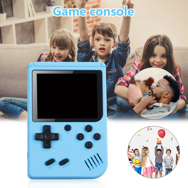 Sisäänrakennettu 500 Classic Games Retro Video Game Console Kids Gift Db blue