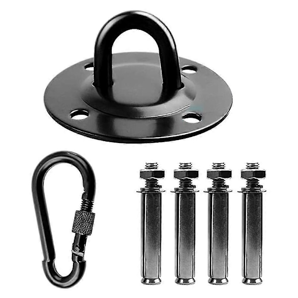 1 Set Tung Svingupphängning med Lager, Sving Swivel, Säker Rotationsanordning Hängande Tillbehör för Luftakrobatik, Webbsving, Y db