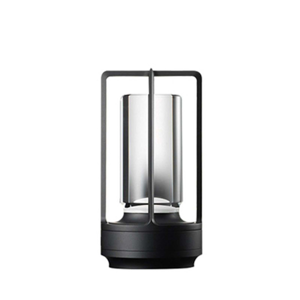 Krystall lys, tre farger oppladbar LED-lys, egnet for restauranter/soverom/barer/kafeer/campinglys-yujia [DB] Black