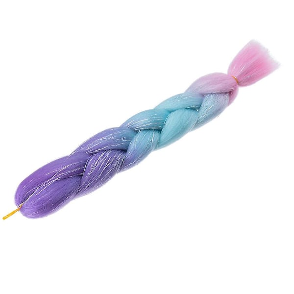 24 tuuman punontahiukset Synteettiset Ombre-kierteet Punontahiukset DIY Jumbo-punos Naisille {DB} 1 24inch