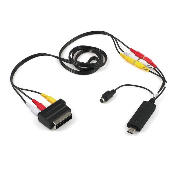 1 sæt Usb2.0 Vhs til DVD-konverter Audio Video Capture Device Kit Rca-kabel til Windows10 DB