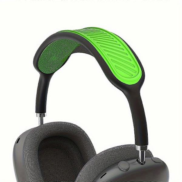 5 kpl Silikonipääpantasuojukset AirPods Max -kuulokkeille, pehmeät kuulokepannan pehmusteet, yhteensopivat varaosatarvikkeet, kestävät, hienkestävät [DB] Fluorescent Green