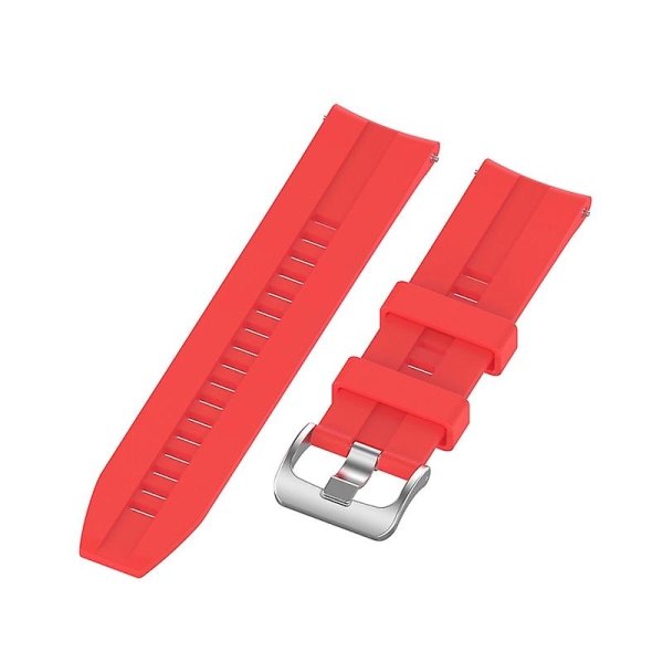 20 mm justerbar vanntett silikonarmbåndsurrem for Xiaomi-mibro Air Jikaix Red
