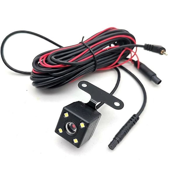 1 stk 5-pins Bakkamera til bil, 170 graders vidvinkel, opptak, parkering, vanntett, nattvisjon {DB} Black