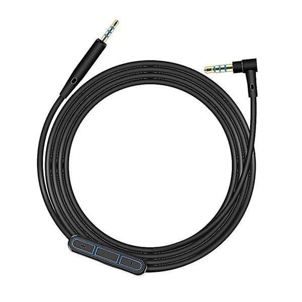 Ofc ersättningsstereo ljudkabel förlängningssladd för Sennheiser Pxc550 Pxc480 Pxc 550 480 Mb660 Mb 660 Uc Ms hörlurar (med mikrofon)