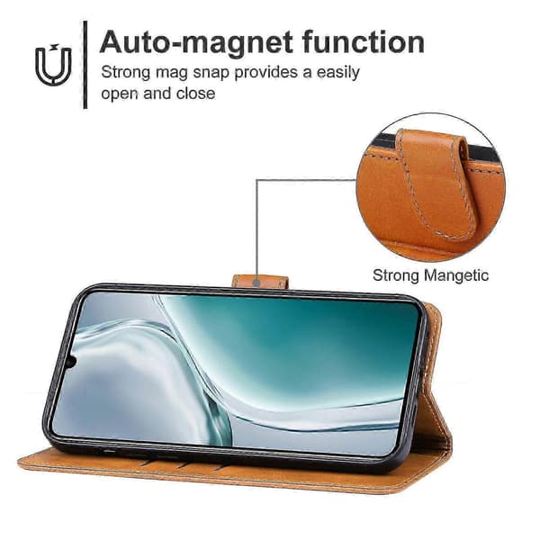 Læder telefoncover til OUKITEL C50 [DB] Brown