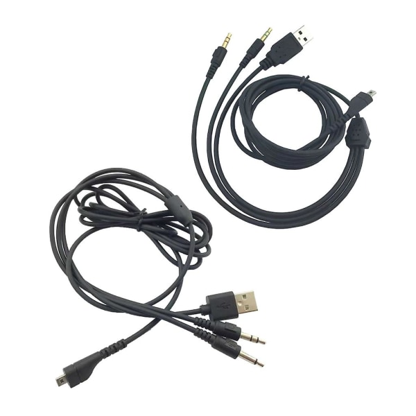 Reservedel Rgb Usb 3,5 mm Mikrofonkabel Trådløs Gaming Headset Splitter [DB] A