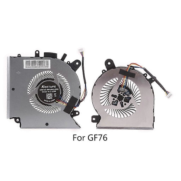 för MSI Katana GF66 GF76 11SC 11UC Laptop CPU Kylfläkt 5V 4pin GPU Radiator [DB] CPU