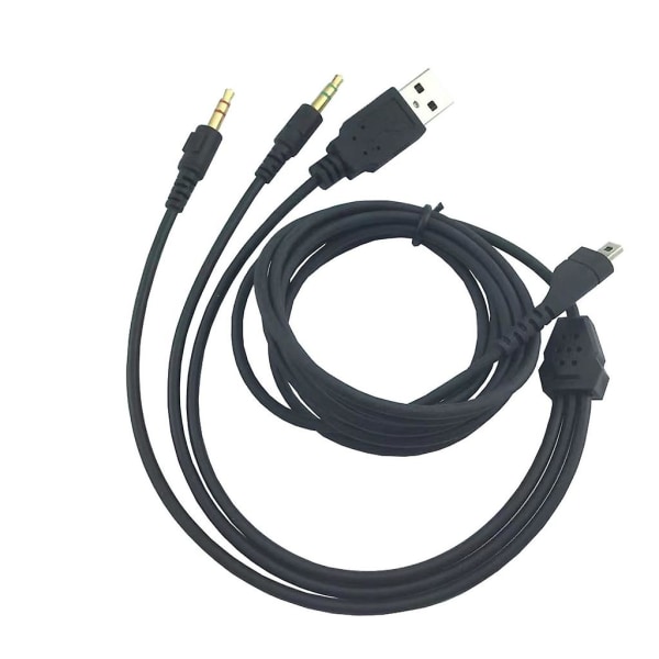 Reservedel Rgb Usb 3,5 mm Mikrofonkabel Trådløs Gaming Headset Splitter [DB] A