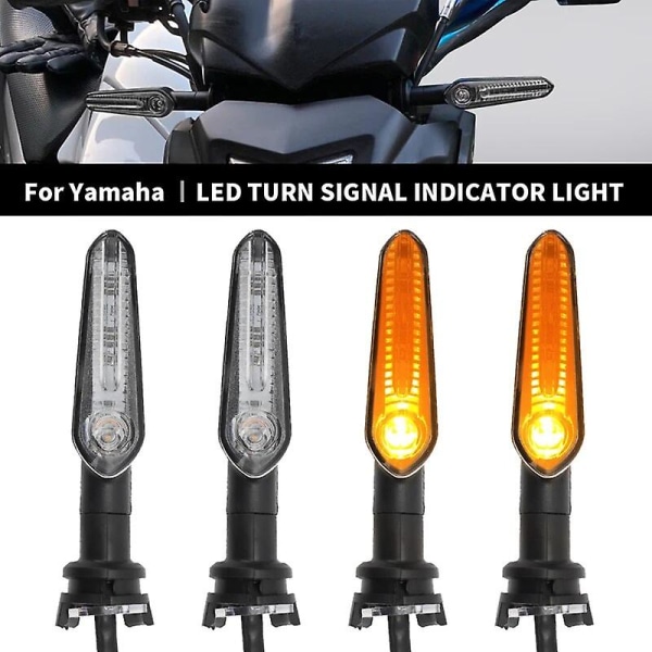 LED-blinkers för Yamaha MT07 Tracer 700 XJ6 FZ6 MT09 900 MT10 YZF R1 R3 R6 R25 FZ8 Motorcykelindikator Blinkerslampa Db 2pcs