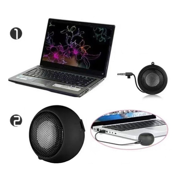 3,5 mm Mini Bärbar Hamburgerhögtalare för Mobiltelefon Surfplatta PC Fg {db} Purple