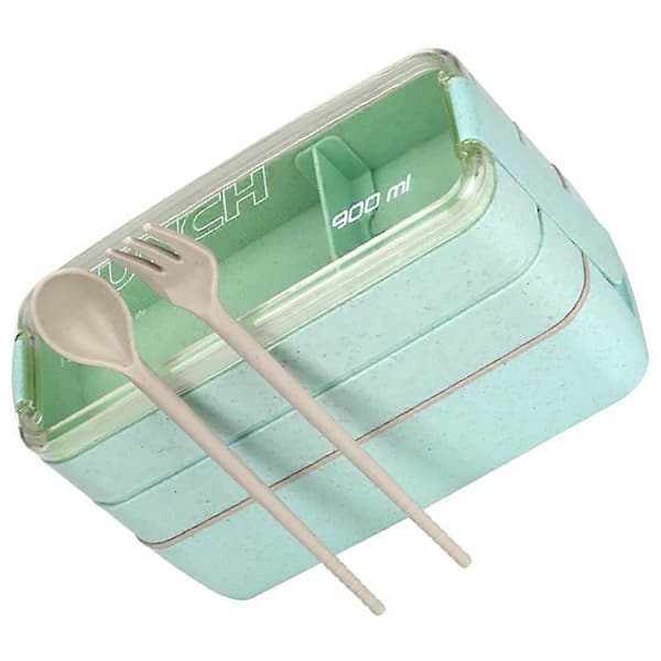 Bento-matboks med separate rom for voksne Bærbar matboks med rom