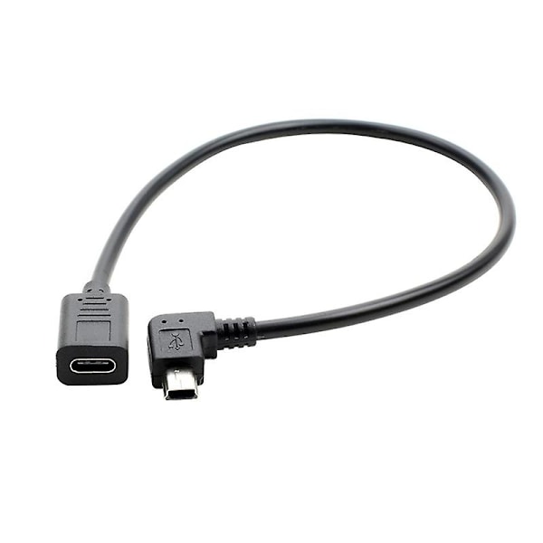 USB-C til Mini USB 2.0 Adapter Type C Hunn til Mini USB Hann Adapterkabel [DB] B