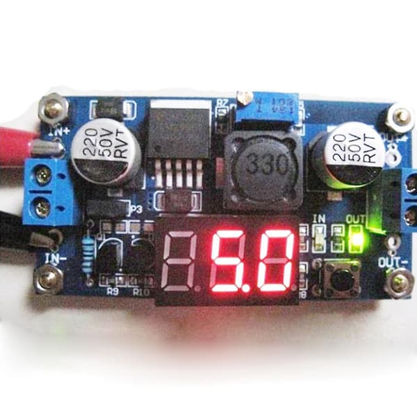 Buck Step-Down LM2596 Strømomformer Modul DC 2.5-40V til 1.25-37V Voltmeter db