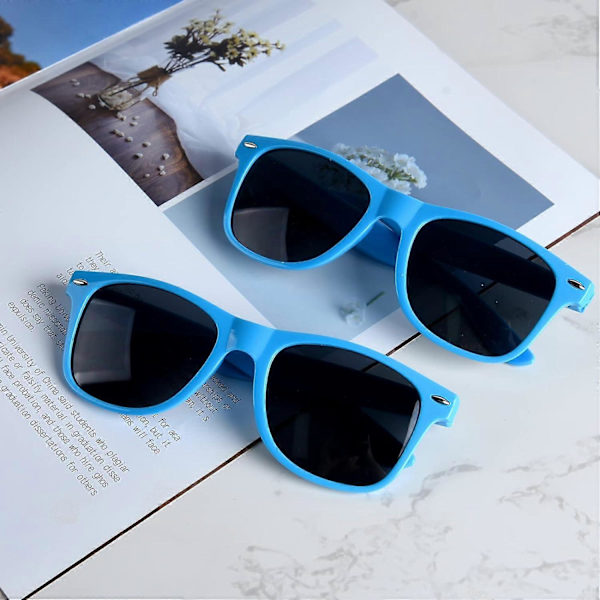 12 Pak Solbriller Neon Farver Solbriller Fest Favorer Goody Bag Fyld Bulk til Fødselsdagsfest Strand Pool Party, 12 Farver{ DB} Blue