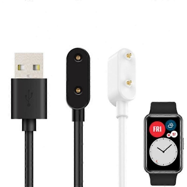 Magnetiska laddare för Huawei Watch Fit/Huawei Band 6/6 Pro Smart Watch USB Snabbladdare [DB] white