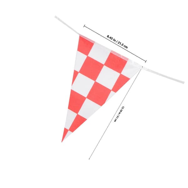 Racerflag til racerbane Lille ternet snorflag 1 snor til ophængning[DB]
