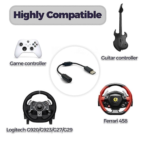 USB-irrotuskaapeli G920 G923 G27 G29 -rattaille [DB]