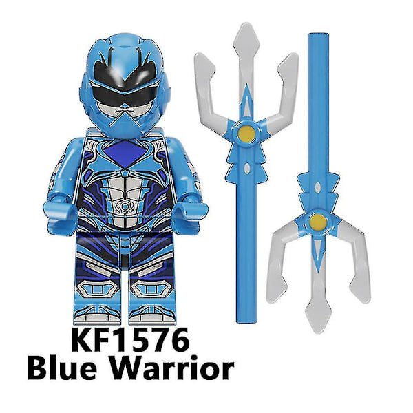 7 st/set Power Rangers Byggklossar Minifigurer Leksaker Montering Figurer Leksaker Barn Gåvor Heminredning Db