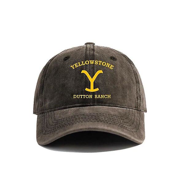 Yellowstone National Park Baseball Caps Distressed Hats Cap Mænd Kvinder Retro Udendørs Sommer Justerbar Yellowstone Hats Mz-294 [DB] As picture5 Adjustable